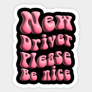 New Driver Please Be Nice 3D Sticker